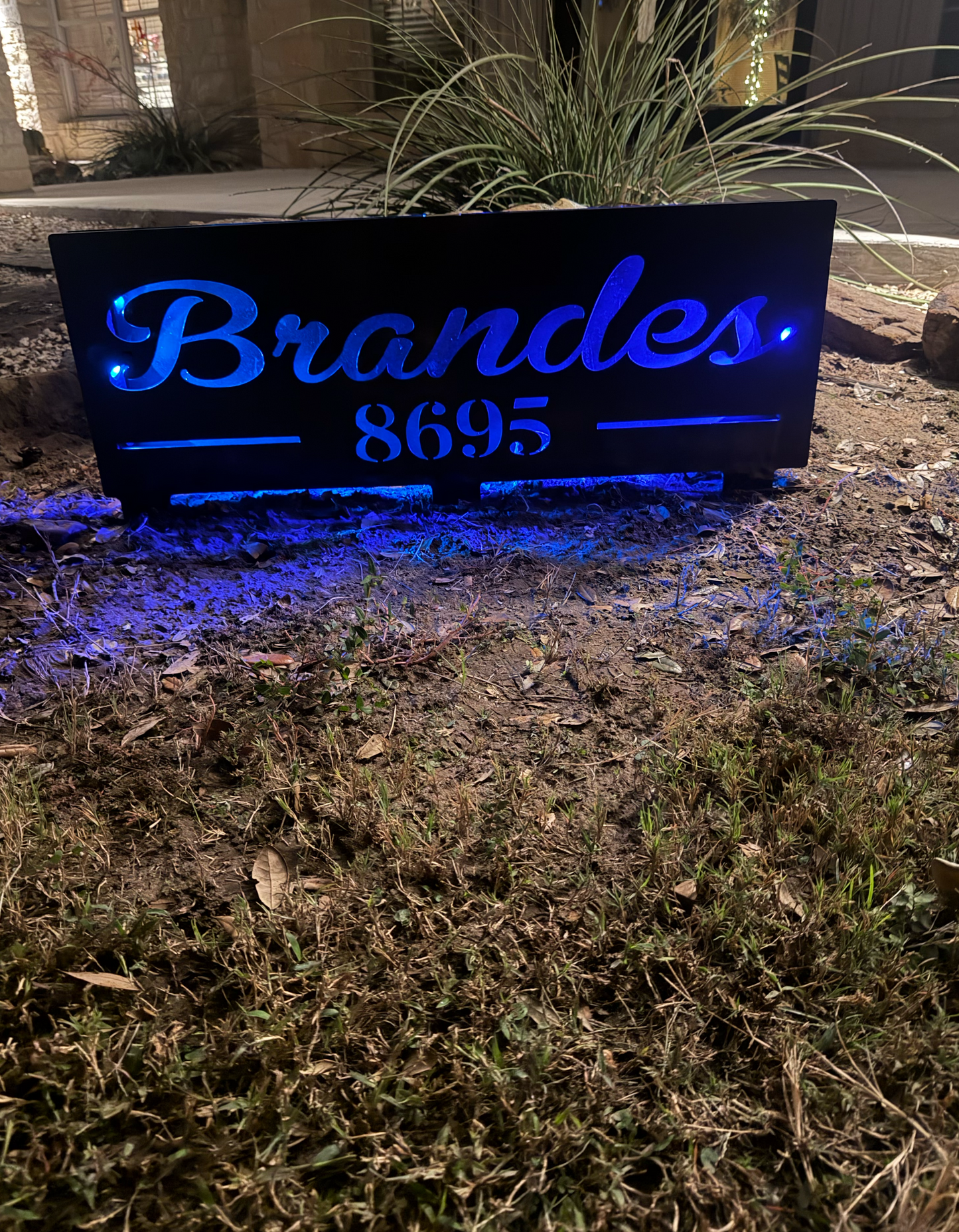 36 x 12.5 lighted sign