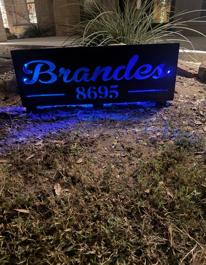 36 x 12.5 lighted sign