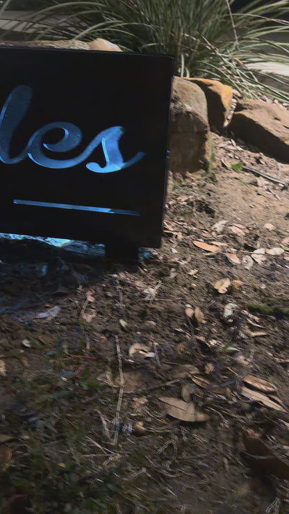 36 x 12.5 lighted sign