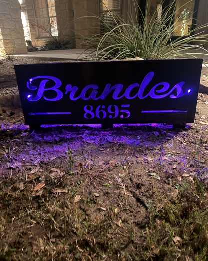 36 x 12.5 lighted sign