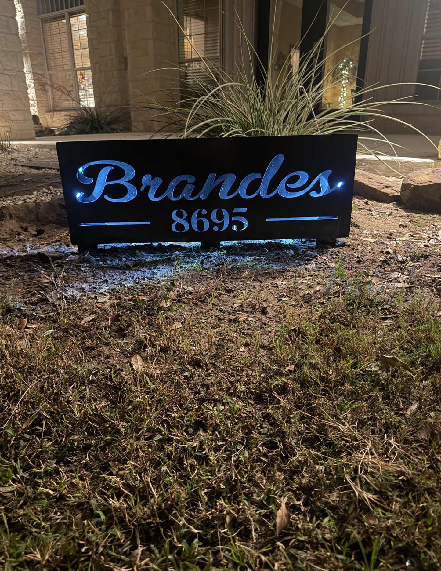 36 x 12.5 lighted sign