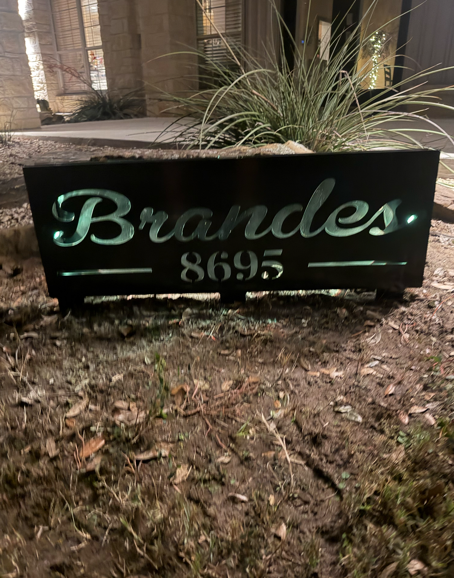 36 x 12.5 lighted sign